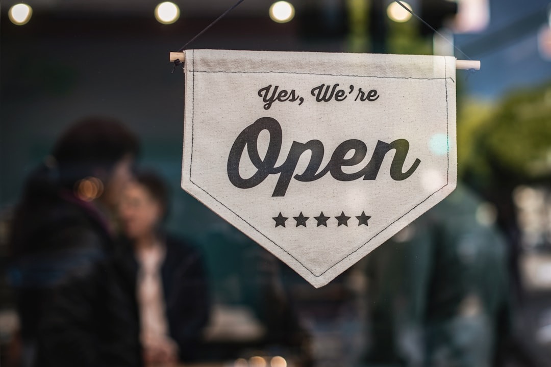small business we're open